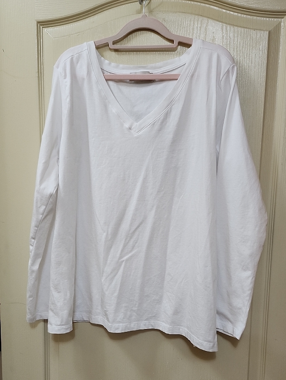 ZENANA PLUS WHITE LONG SLEEVE SHIRT